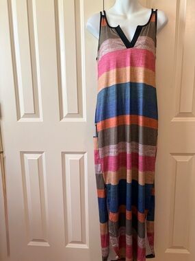 SHEIN Color Blocking Maxi Dress, size M